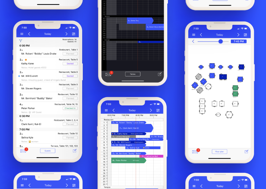 Screenshot von der Guestplan iOS App